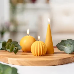 Tvoje svíčka Včelí sviečka Guľa 6,5 cm