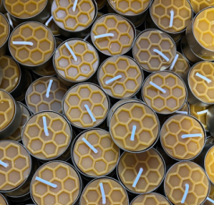 Tvoje svíčka Čajové sviečky z včelieho vosku 16 ks