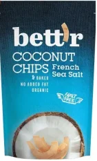 Bett´r Bio kokosové chipsy s příchutí francouzská mořská sůl 70 g