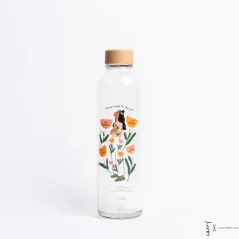 Carry sklenená fľaša na pitie A reminder to myself 700 ml