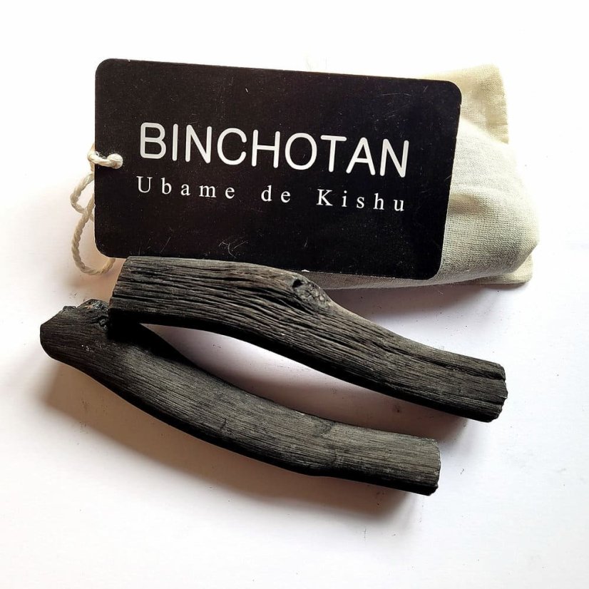 Bijin Organické rostlinné uhlí Binchotan z Japonska pro filtraci vody 1 ks, hrubší