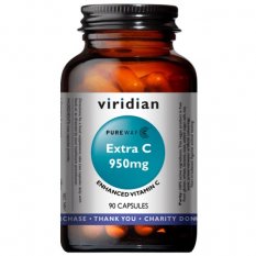 Viridian Extra vitamín C PureWay komplex 950 mg 90 kapslí