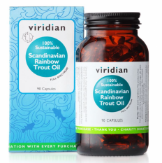 Viridian Bio Rybí olej zo sladkovodných rýb Scandinavian Rainbow Trout Oil 90 kapsúl