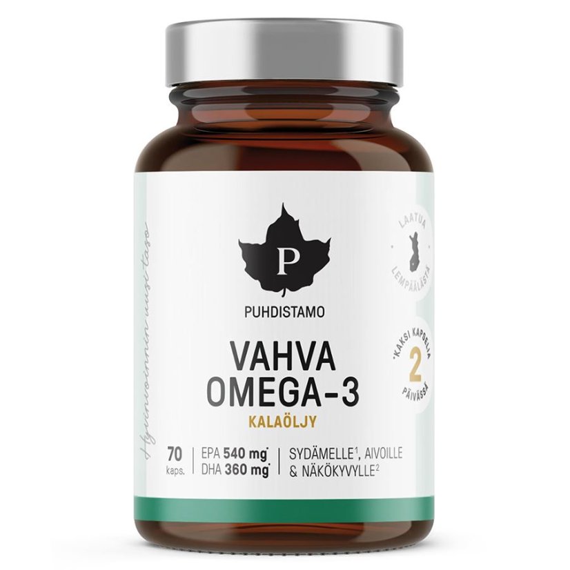 Puhdistamo Strong Omega 3 70 kapsúl (540mg EPA, 360mg DHA)