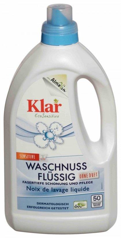 Klar Prací gél z mydlových orechov sensitive