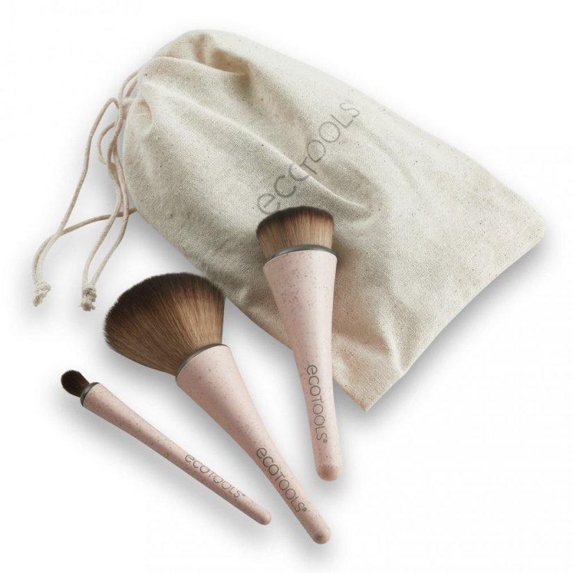 Ecotools Cestovní sada mini štětců na kompletní líčení Ecotools Cestovní sada mini štětců na kompletní líčení