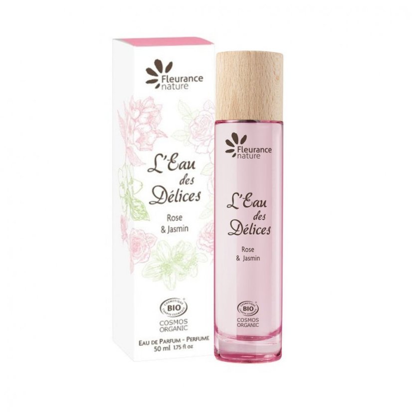 Fleurance Nature Dámská parfémová voda L'eau Des Délices Rose - Jasmin - objem: 50 ml