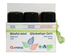 Armina sada 3 bio éterických olejů do difuzéru Blissful Mind