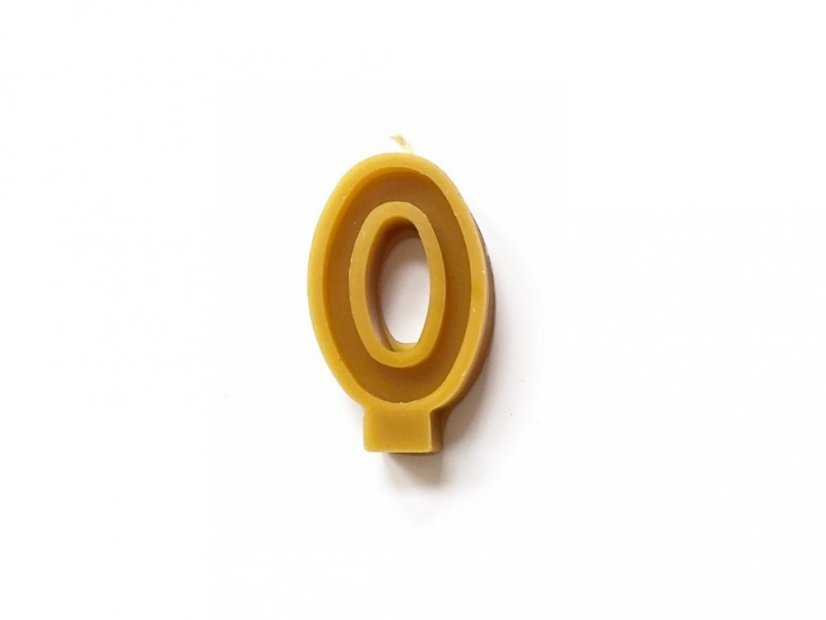 Tvoje Svíčka Čísla na dort ze včelího vosku 1 ks