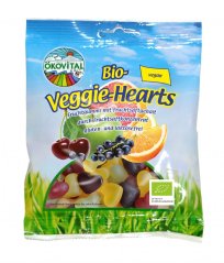 Oekovital bio vegánske srdiečka bonbony 80 g