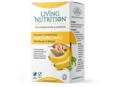 Living Nutrition Fermentovaná synbiotika s baobabem a banánem - Your Flora Family 60 kapslí
