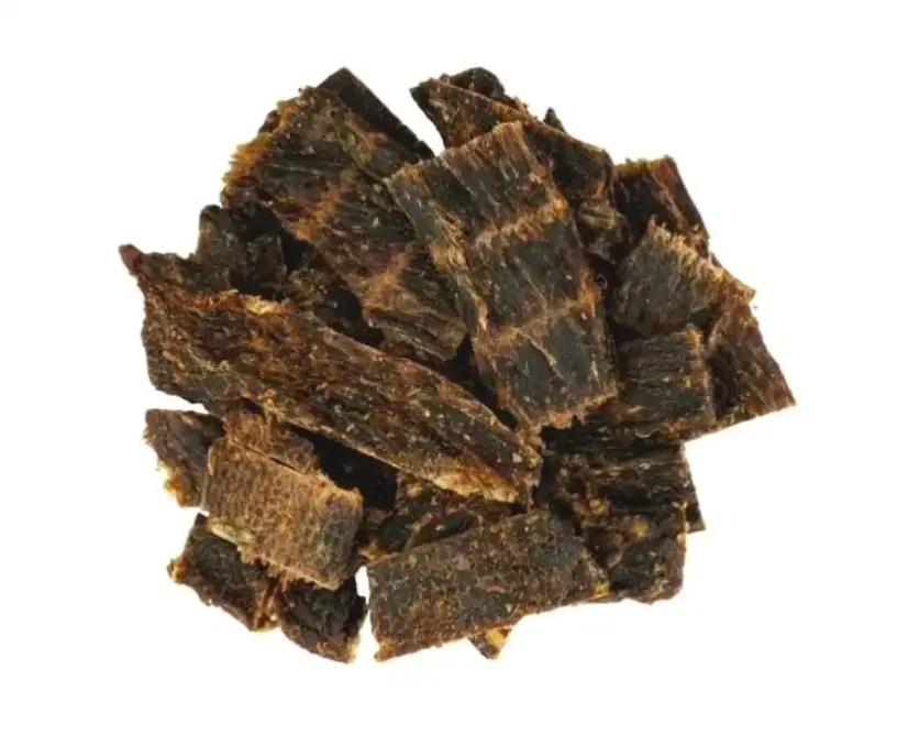 Květomluva Jerky bio hovězí sušené maso s bylinkami a zeleninou