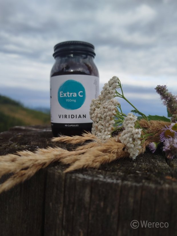 Viridian Extra vitamín C PureWay komplex 950 mg 90 kapsúl