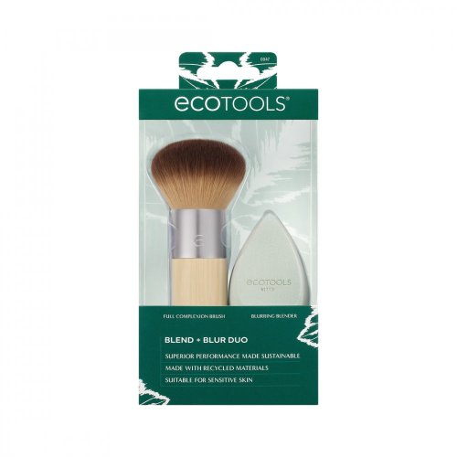 Eco Tools Sada štětce a houbičky na make-up Blend + Blur Duo