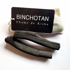 Bijin Organické rostlinné uhlí Binchotan z Kishu X2 pro filtraci vody 1 ks