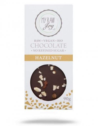 My Raw Joy Krémová raw čokoláda s lískovými ořechy s obsahem kakaa 67%