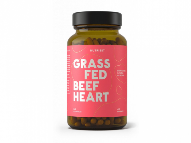 Nutriest Grass fed hovězí srdce 240 kapslí