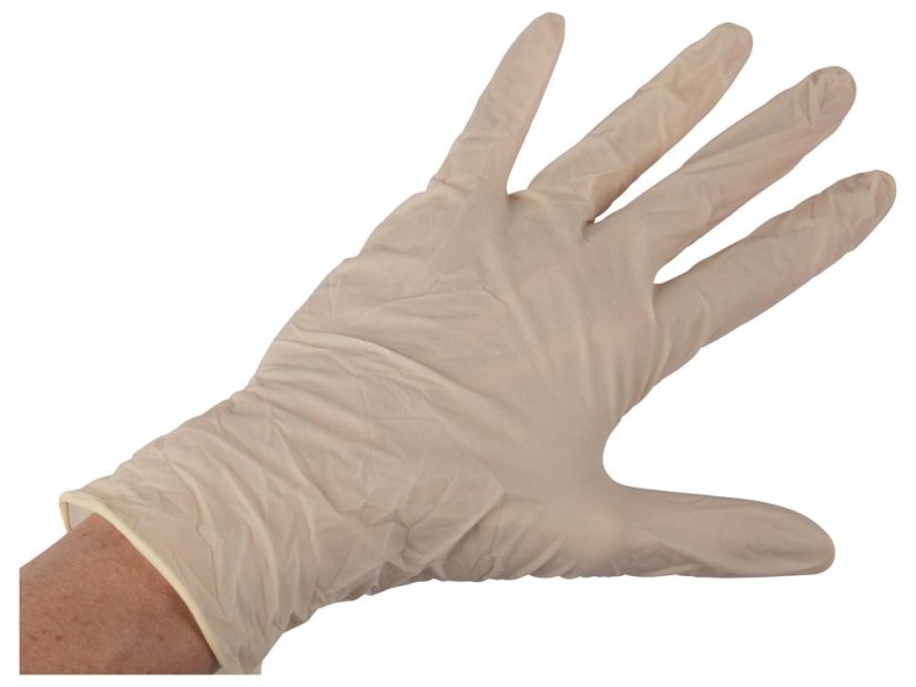 Fair Zone Latexové jednorázové rukavice 100 ks