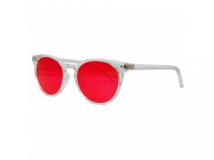 Štýlové červené okuliare proti modrému a zelenému svetlu sleep-2R