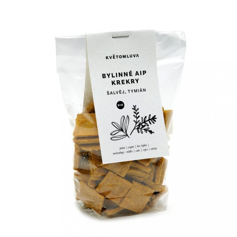 Kvetomluva AIP bylinné krekry bio 100g