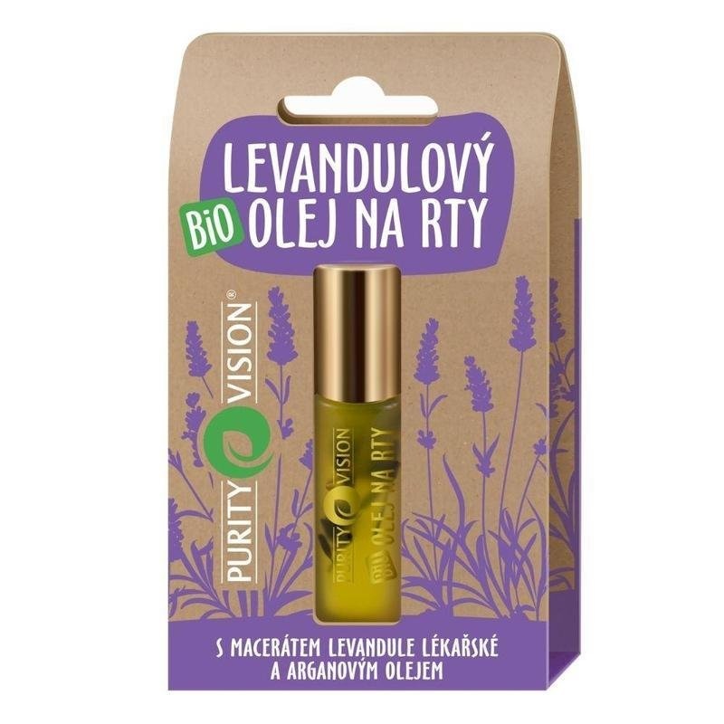 Purity vision bio Levanduľový olej na pery 10 ml min.trv.01/2026