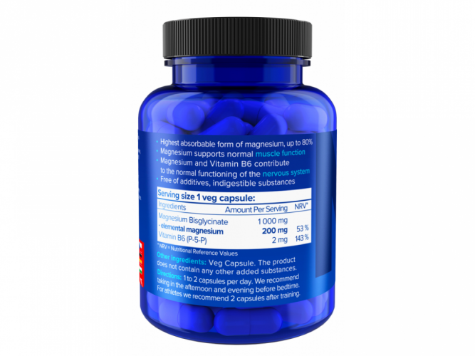 Natios Magnesium Bisglycinát 1000 mg plus B6 90 kapsúl