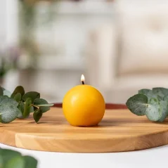 Tvoje svíčka Včelí sviečka Guľa 6,5 cm