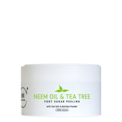 Peeling na nohy MARK sugar foot scrub Neem & Tea tree oil s bambusovým práškem 200 ml
