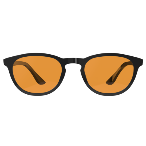 Foxman frames oranžové okuliare proti modrému a zelenému svetlu Little starr pre útlejšiu tvár
