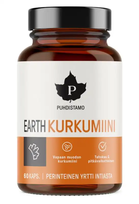 Puhdistamo Bio Earth Kurkumin 60 kapslí