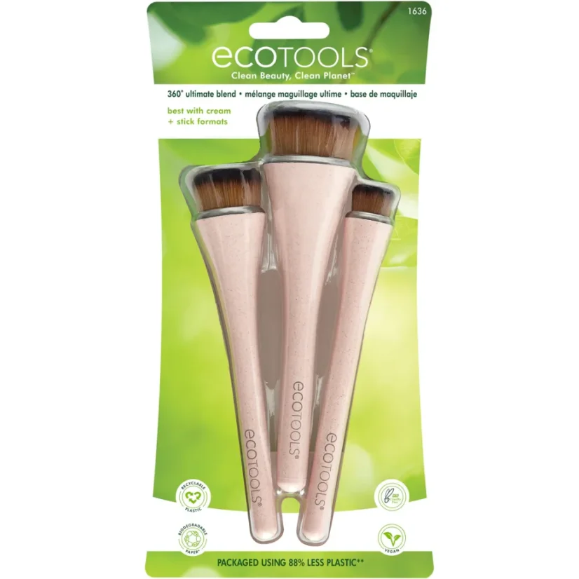 EcoTools 360 Ultimate Blend Sada štetcov 3 ks