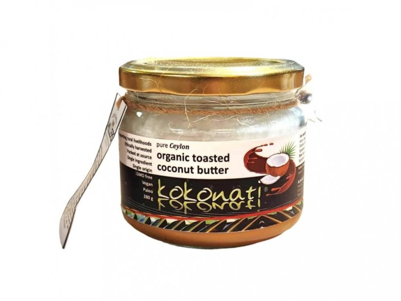 Ceylon Kokonati Bio pražené kokosové máslo 200 g