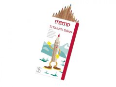 Memo ekologické drevené farebné ceruzky 12 ks