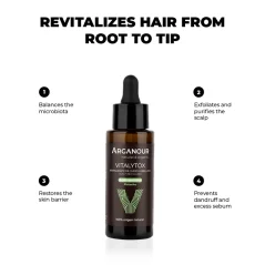 Arganour Vitalytox exfoliační a revitalizační vlasové sérum 50 ml