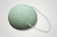 Konjac houbička zelená s aloe vera