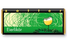 Zotter Plněná mléčná čokoláda Pštrosí vaječný koňak bio 70 g