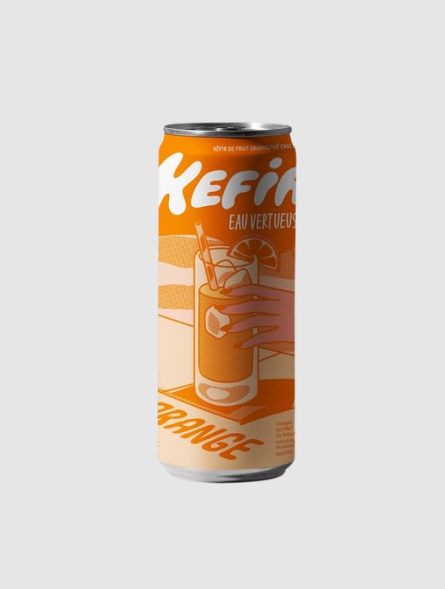 Kefir Eau Vertueuse Bio vodní kefír Pomeranč a černý čaj 250 ml