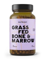 Nutriest Grass-fed BIO hovězí kostní dřeň, kost a játra 180 kapslí