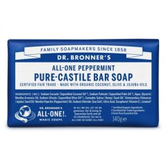 Dr. Bronner's tuhé mýdlo Peppermint 140 g