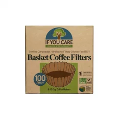 If you care Papírové filtry na kávu typ basket (košíkové), nebělené 100 ks