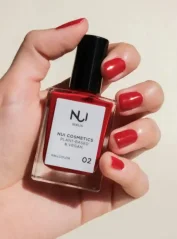 Nui cosmetics prírodný lak na nechty 02 Red 14 ml