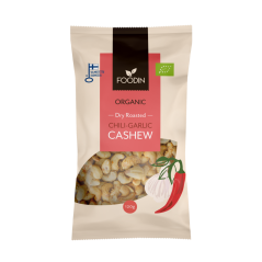 Foodin BIO kešu oriešky chili cesnak 120g