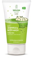 Weleda 2v1 sprchovací krém a šampón Veselá limetka 150 ml