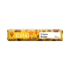 Vivani Tyčinka mléčná čokoláda Crème Brûlée BIO 40g