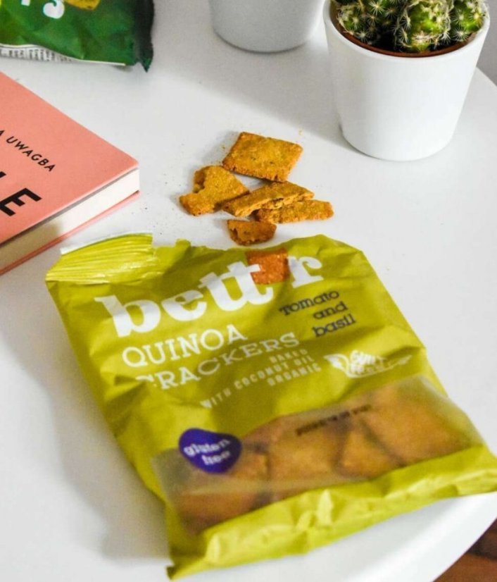 Bett'r Bio Krekry z quinoy s príchuťou paradajok a bazalky 100 g