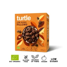 Turtle Bio Cereálne čoko vankúšiky s arašidovým maslom a minimom cukru 300 g
