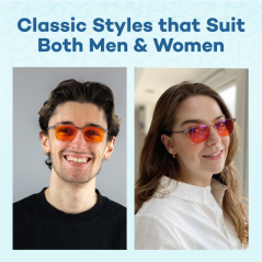 Foxman frames oranžové okuliare proti modrému a zelenému svetlu Harrison rám crystal