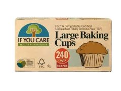 If you care Papierové košíčky na pečenie large, nebielené, 240 ks