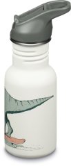Klean Kanteen Dětská nerezová lahev Kid Classic Narrow Dino Skate 355 ml