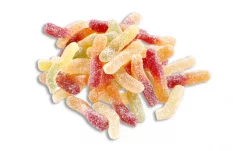 Oekovital Bio sladkokyslé želé cukríky v tvare hranoliek Fruit Frites 80 g